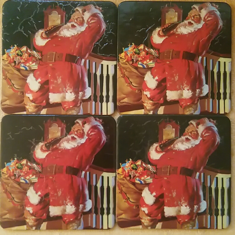 Coca Cola collectible Christmas coasters 🎅